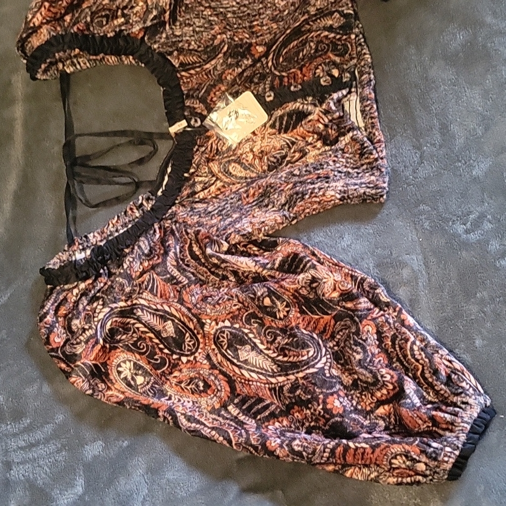 🌹NWT🌹FREE PEOPLE Dare Me Velvet  Blouse, sz XS - Picture 4 of 9